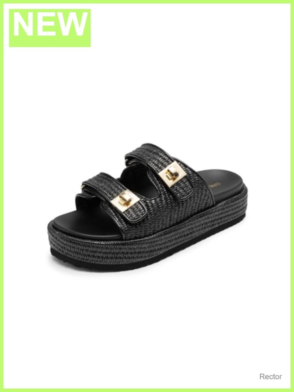 Women's Espadrille Platform Wedge Sandals Slip On Buckle Strap Comfort